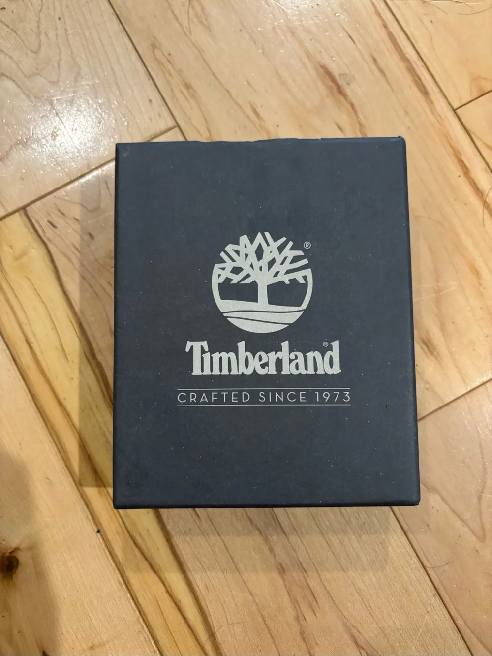 Timberland Olive Green Trifold Wallet with Orange Logo